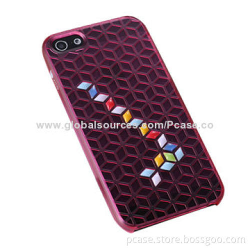Clar PC Cases for iPhone 5, Grid Pattern with Peas for Your Options